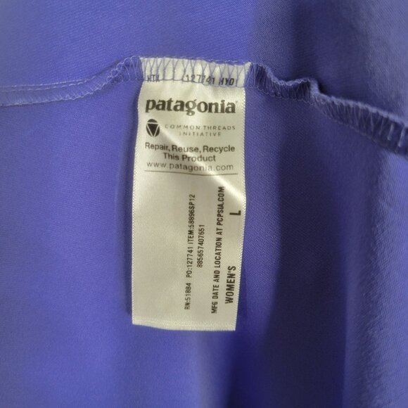 Patagonia Womens Size L Dress Corinne Athleisure Sporty Nylon/Spandex Purple - Picture 8 of 9